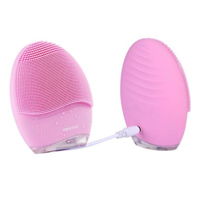 New for 2021 Face Wash Cleanser Beauty Skin Care Vibrating Massager Silicone Electric Facial Cleansing Brush