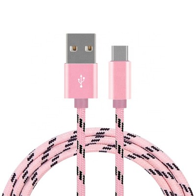 2020 Amazon Top Seller Phone Charger Type-C Micro USB Cable 2.4A Nylon Braided Fast Charging Data Cable for Android