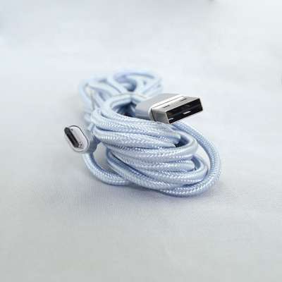 Best Selling Usb Cabel Nylon Two Sided Cable Wholesale Super Soft Wire For All Mobile Phones