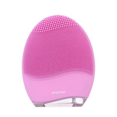 Best Rechargeable Mini Silicone Wireless Electric Sonic Double Sided Massager Deep Pore Face Ultrasonic Facial Cleansing Brush